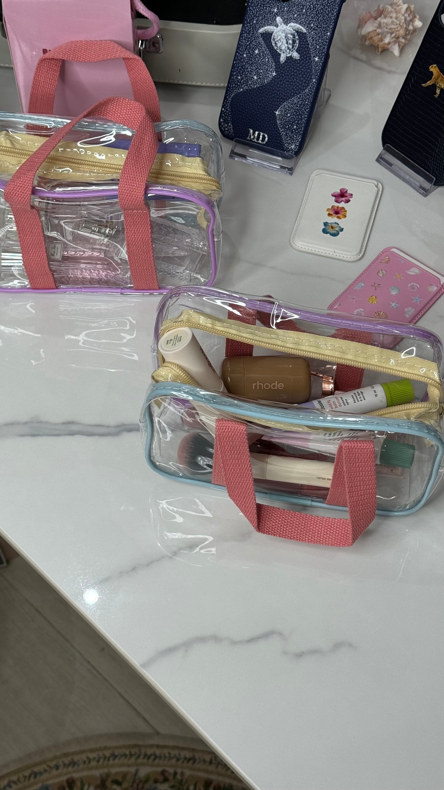 Clear makeup bag شنطه ميكب