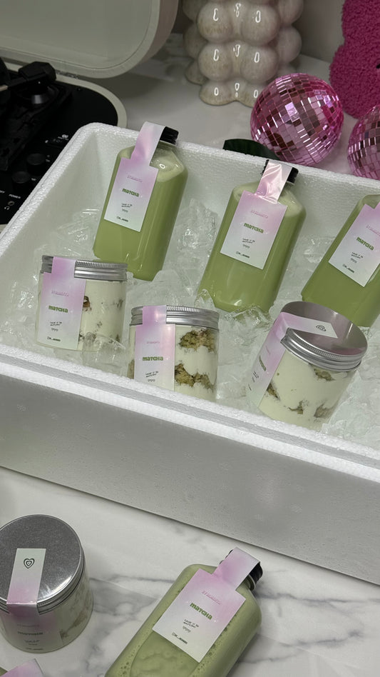 3 Matcha cake & 3 matcha shake